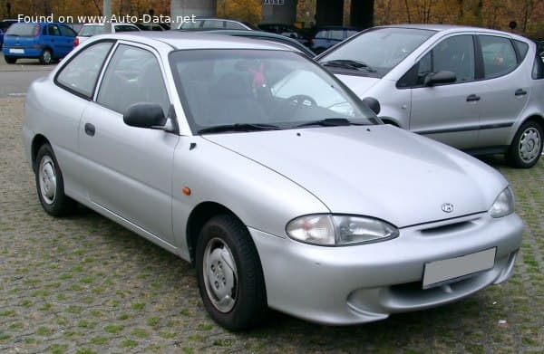 1994 Hyundai Accent Hatchback I 1.3 i (75 Hp)