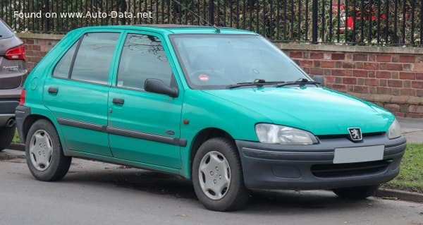 1996 Peugeot 106 II (1) 1.4i (75 Hp) Automatic